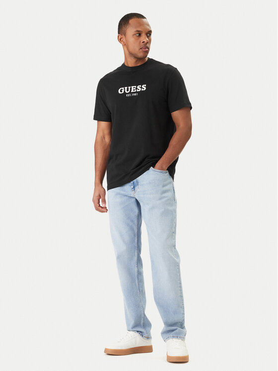 Guess Guess Футболка M6GI16 K3032 Чорний Regular Fit