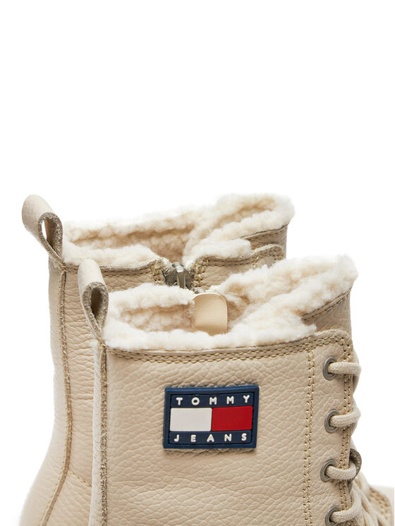 Tommy Jeans Botines planos Tommy Jeans Tjw Urban Boot Tumbled EN0EN02317 Beis