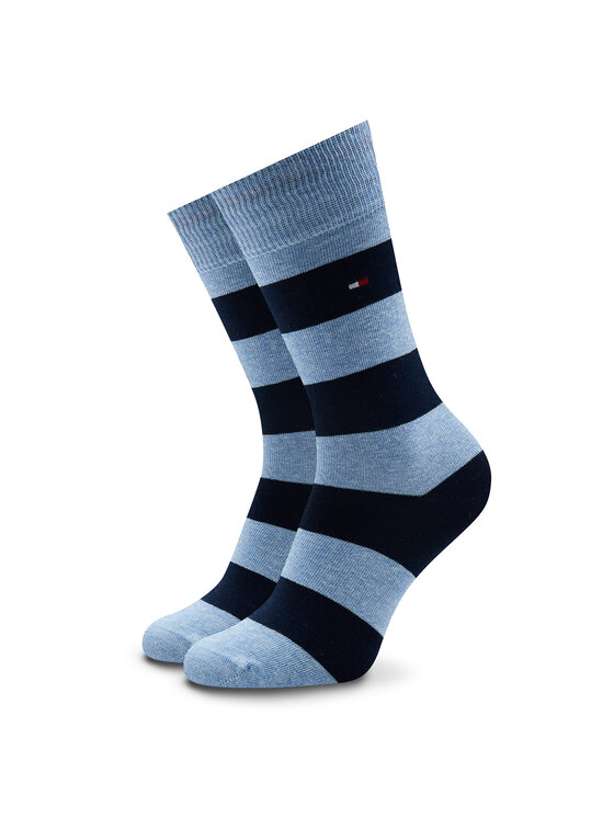 Tommy Hilfiger Dlouhé ponožky Tommy Hilfiger 342021001 Tmavomodrá
