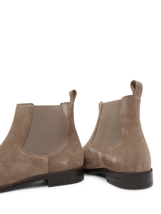 BOSS Kotníková obuv s elastickým prvkem BOSS Tayil 50548229 Béžová