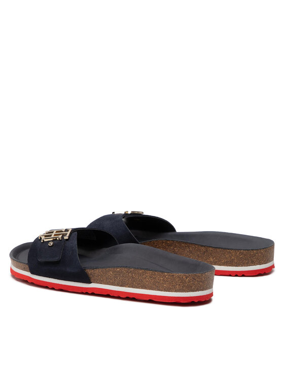 Tommy Hilfiger Ciabatte Tommy Hilfiger Th Molded Footbed Flat Sandal FW0FW06244 Blu scuro