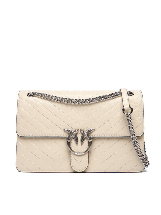 PINKO Дамска чанта PINKO Love One Light Classic AI 25-26 PLTT 106174 A2JC Бежов