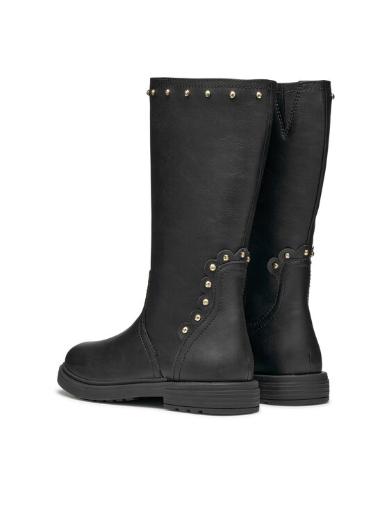 Geox Kozačky Geox Eclair J469QD 000BC C9999 S Černá