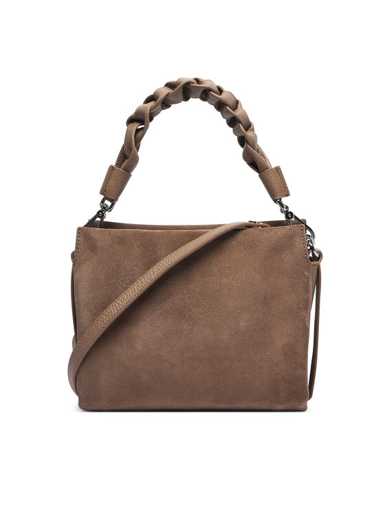 Coccinelle Сумка Coccinelle P6P Boheme Suede Bimaterial E1 P6P 58 01 01 Темно-бежевий