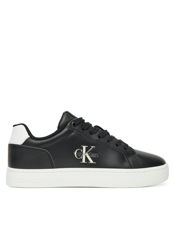 Calvin Klein Jeans Laisvalaikio batai Calvin Klein Jeans Classic Cupsole Mono Lth Wn YW0YW01902 Juoda