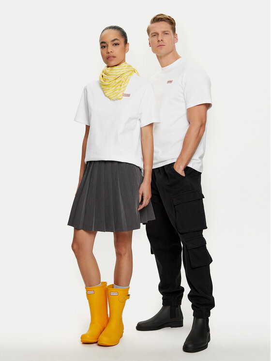 Hunter Hunter T-shirt HARU0006242 Bijela Regular Fit
