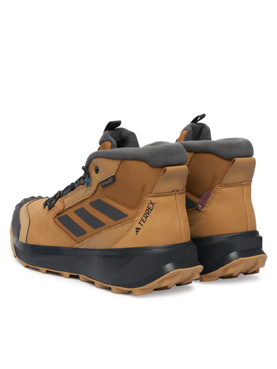 adidas Трекінгові черевики adidas Terrex Winter Leather Mid Cut Rain.Rdy Cold JR5297 Коричневий