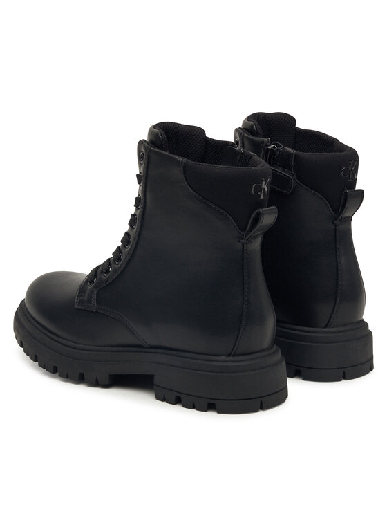Calvin Klein Trappers Calvin Klein Lace Up Bootie V3A5-83120-1464 D Negru