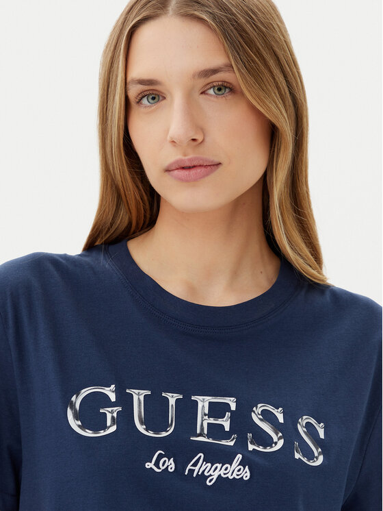 Guess Guess Футболка V5GI09 K9RM1 Cиній Regular Fit