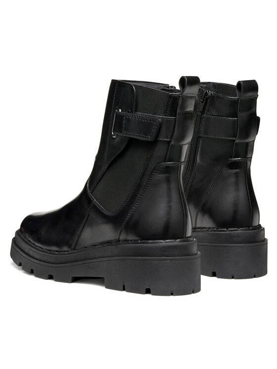 Geox Členková obuv Geox D Felleny D56XEC 00043 C9999 Čierna