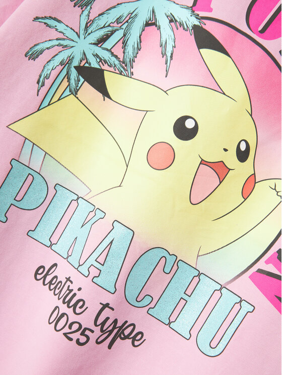 NAME IT NAME IT Póló Fami Pokemon 13240888 Rózsaszín Standard Fit