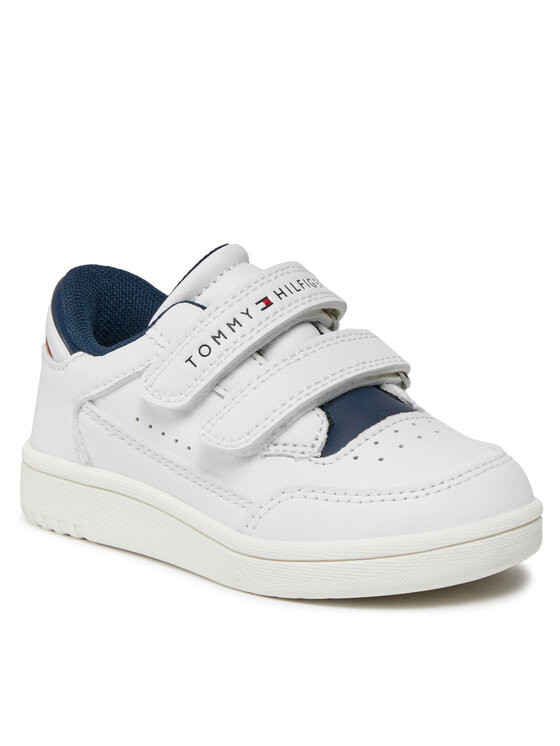 Tommy Hilfiger Zapatillas Tommy Hilfiger Stripes Low Cut Velcro Sneaker T1X9-33339-1355 M Blanco