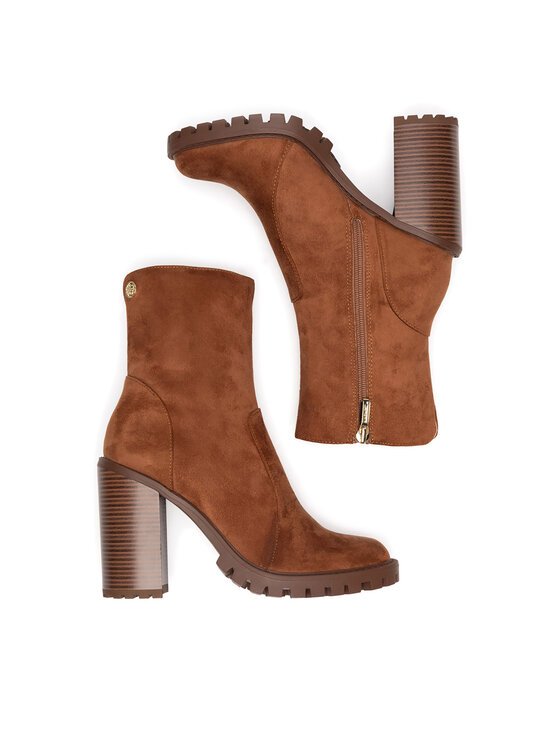 Nine West Škornji Nine West WFA2947-1 Rjava