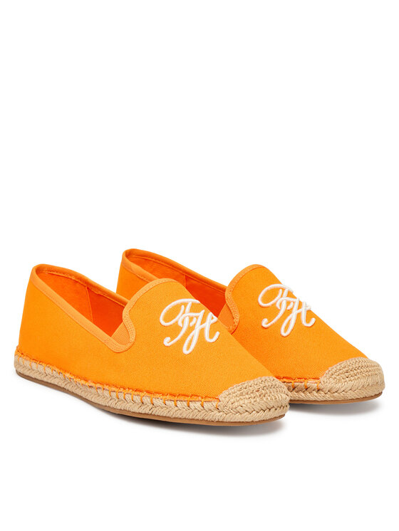 Tommy Hilfiger Espadrilles Tommy Hilfiger Th Script Summer Espadrille FW0FW09240 Narancssárga
