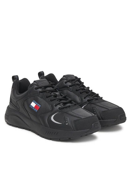 Tommy Jeans Zapatillas Tommy Jeans Tjm Runner Leather EM0EM01621 Negro