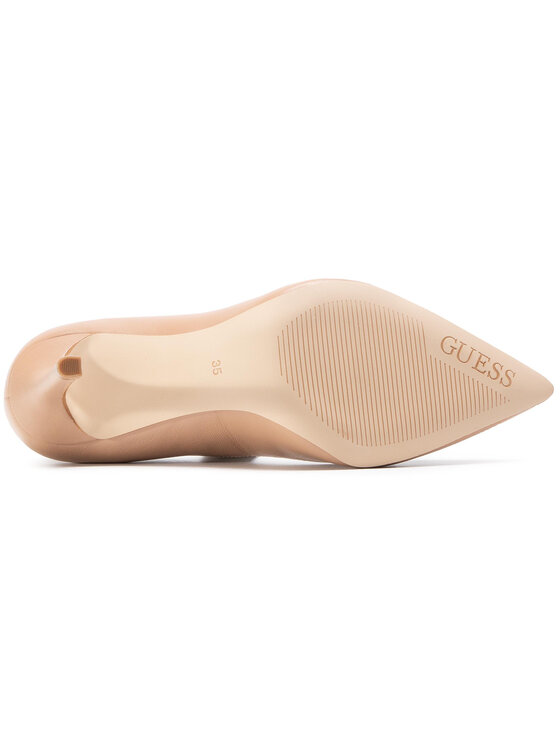 Guess Pantofi cu toc subțire Guess Dafne FL7DAE LEA08 Bej