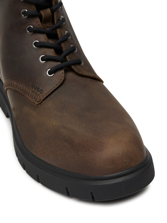 HUGO Kozačky Hugo Ryan 50536681 Hnědá