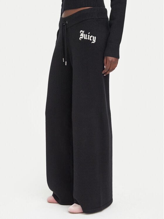 Juicy Couture Juicy Couture Pantalón de punto JCWBJ226310 Negro Relaxed Fit