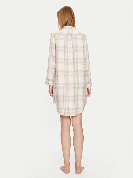 Selmark Selmark Camicia da notte Nordic P7063 Écru Regular Fit