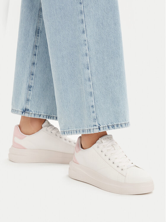 Guess Sneakersy Guess FLJE14 LEA12 Bílá