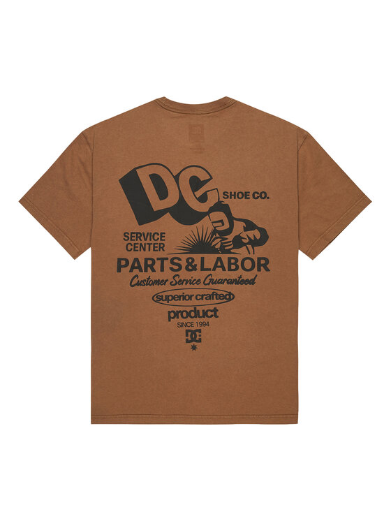 DC Shoes DC Shoes Camiseta Parts Dep EDYZT04366 Marrón Regular Fit