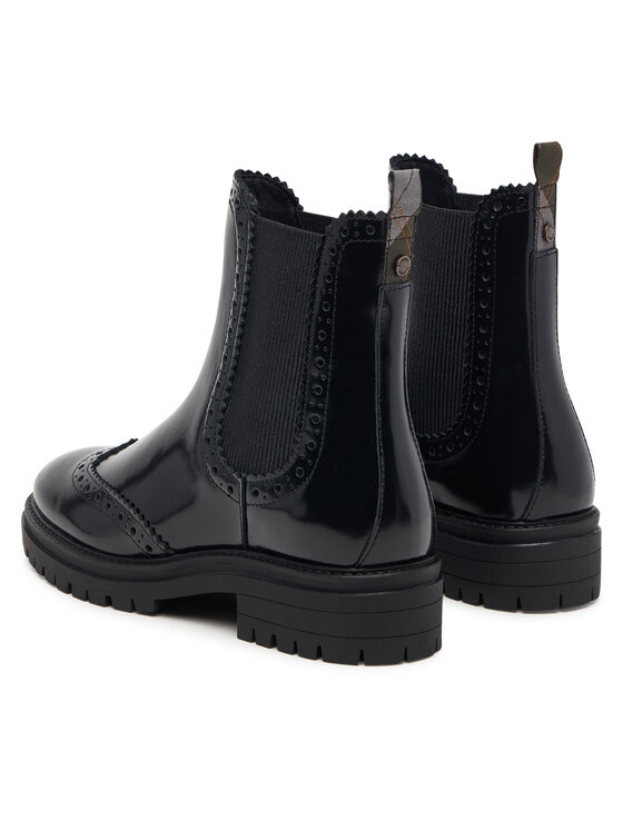 Barbour Kotníková obuv s elastickým prvkem Barbour Fawne LFO0813BK71 Černá
