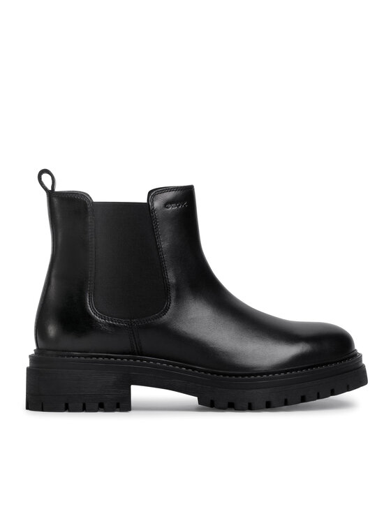 Geox Kotníková obuv s elastickým prvkem Geox D Iridea B D04HRB 00043 C9999 Černá