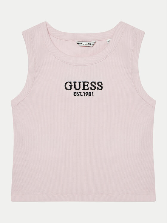 Guess Guess Топ J4YI16 KBZP4 Рожевий Regular Fit