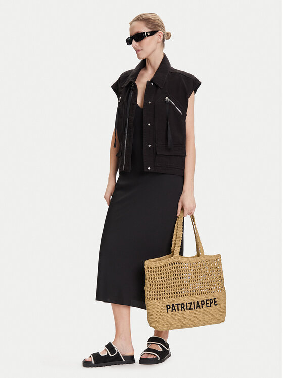 Patrizia Pepe Ročna torba Patrizia Pepe 2B0119/V039 Bež