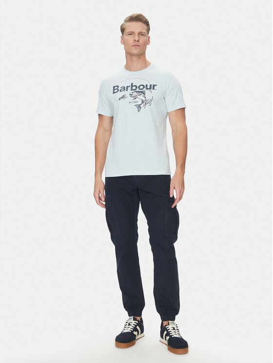 Barbour Barbour Футболка Lydd MTS1396BU61 Блакитний Regular Fit