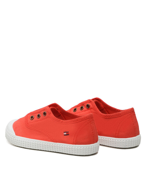 Tommy Hilfiger Teniși Tommy Hilfiger Low Cut Easy-On Sneaker T1X9-32824-0890 S Coral
