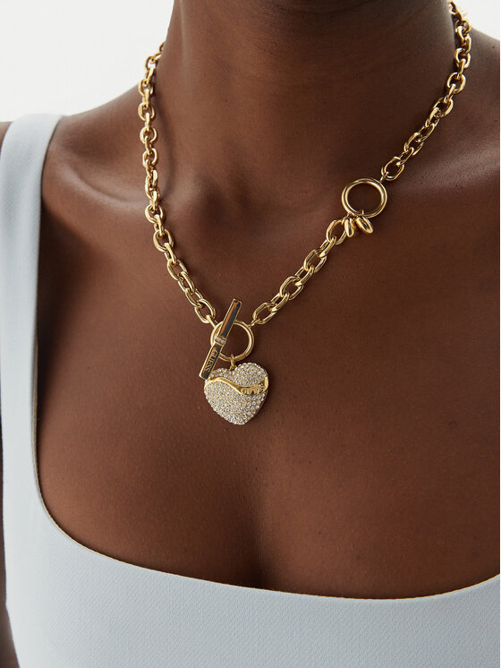 Guess Náhrdelník Guess JUBN04 494JW Zlatá