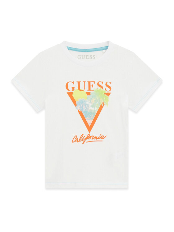 Guess Guess Camiseta N6GI10 K8HM4 Blanco Regular Fit