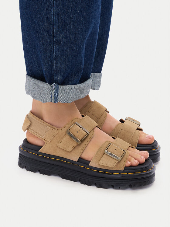 Dr. Martens Sandały Dr. Martens Zebzag Sandals DM42689200 Brązowy jasny