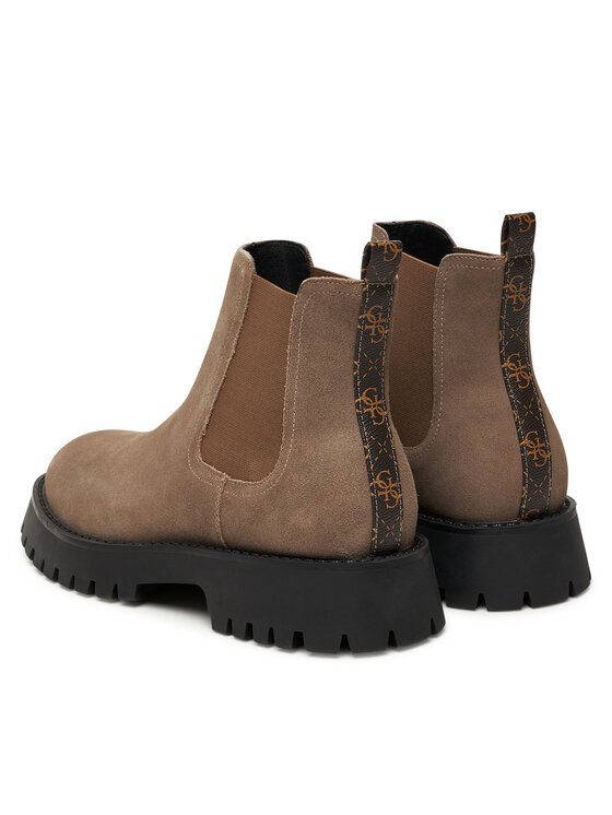 Guess Kotníková obuv s elastickým prvkem Guess FMTGOM SUE10 Hnědá