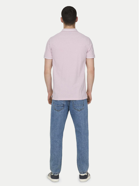 Only & Sons Only & Sons Polo majica Fletcher 22024827 Roza Regular Fit