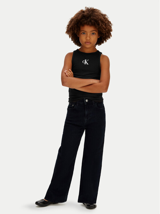 Calvin Klein Jeans Calvin Klein Jeans Top LVCKSJB10G Negro Slim Fit