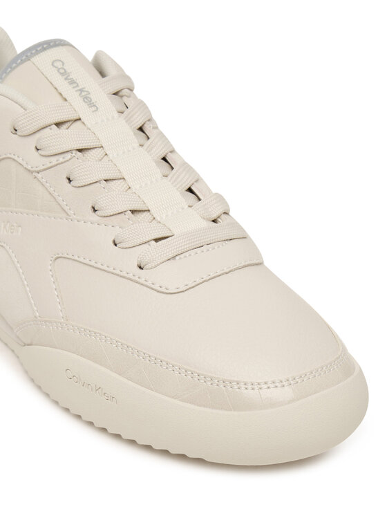 Calvin Klein Sneakers Calvin Klein Low Pro Runner Laceup Lth Croco HW0HW03244 Crema