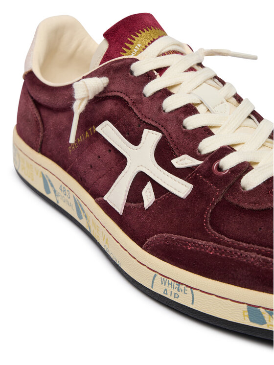 Premiata Sneakersy Premiata BSKT CLAY VAR 7707 Bordová