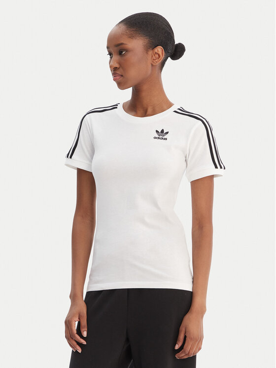 adidas adidas Футболка adicolor Classics 3-Stripes GN2913 Білий Regular Fit