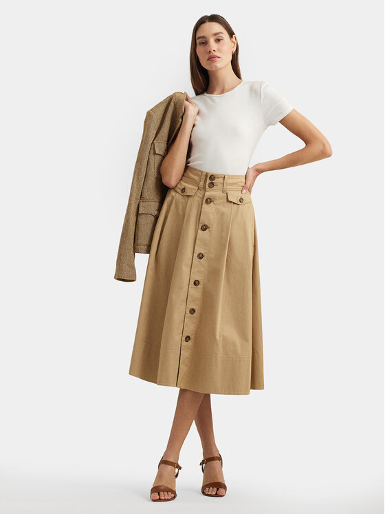 LAUREN RALPH LAUREN Lauren Ralph Lauren Футболка 200655374002 Білий Slim Fit