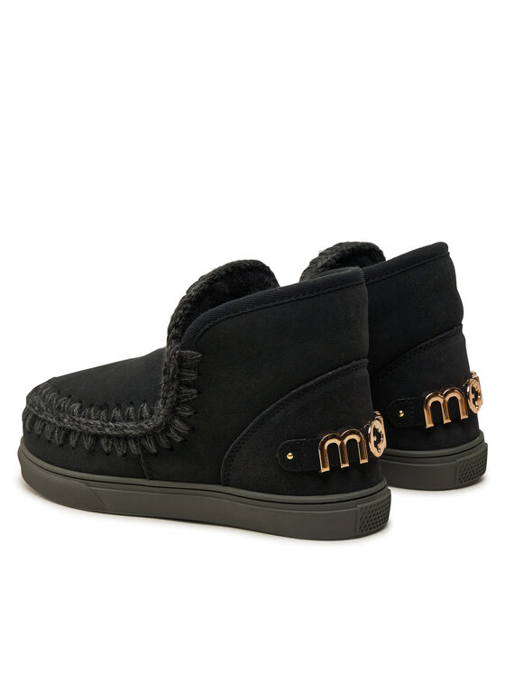 Mou Апрески Mou Eskimo Sneaker Big Metal Logo FW111008A Черен
