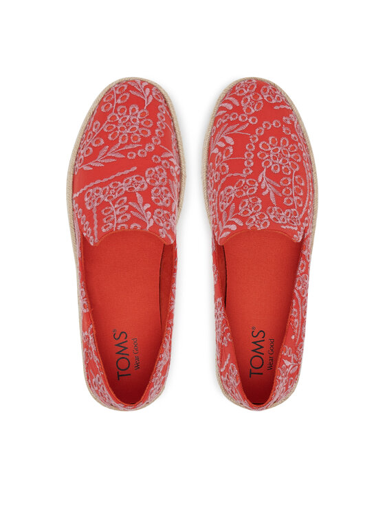 Toms Espadrile Toms Carolina  10021871 Crvena