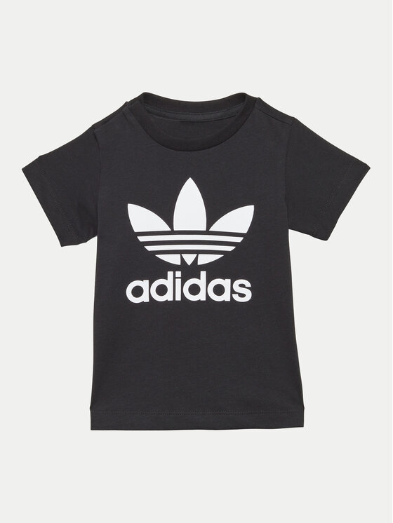 adidas adidas Футболка Trefoil IX5113 Чорний Regular Fit
