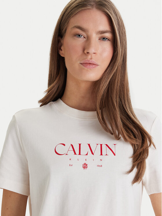Calvin Klein Jeans Calvin Klein Jeans Camiseta Cktail Concept LV047E813G Blanco Regular Fit