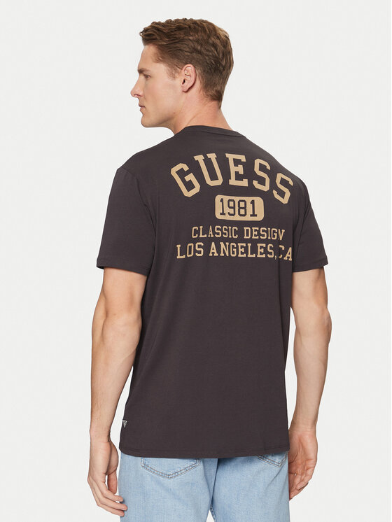 Guess Guess Футболка M5RI86 K9RM1 Чорний Regular Fit