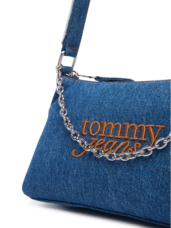 Tommy Jeans Ročna torba Tommy Jeans Tjw Cool Denim Shoulder Bag AW0AW18575 Modra