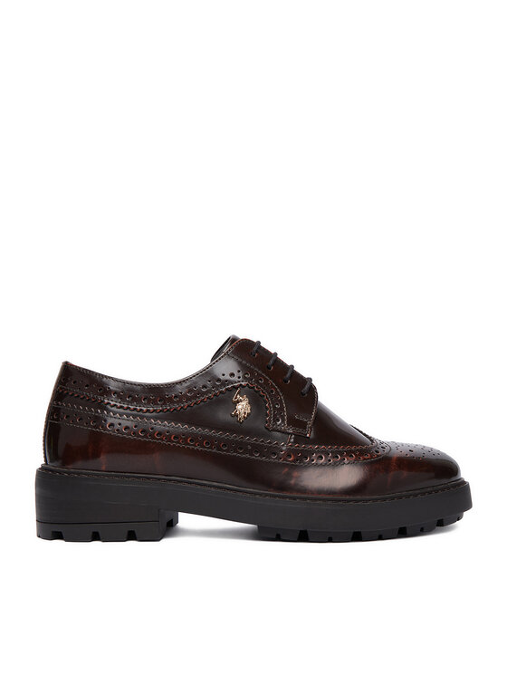 U.S. Polo Assn. Κλειστά παπούτσια U.S. Polo Assn. EO-ANYA001W/GL1 Σκούρο καφέ
