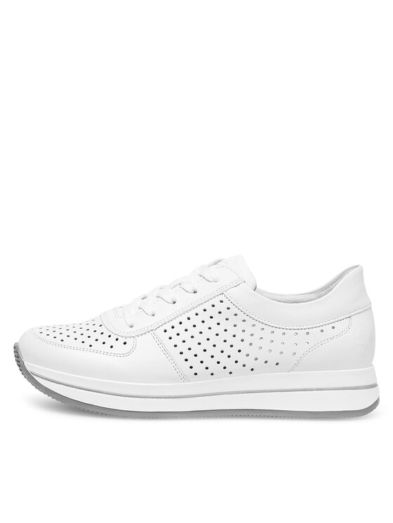Rieker Sneakersy Rieker N4515-80 Biały