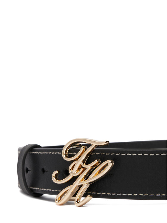 Tommy Hilfiger Pasek Tommy Hilfiger Th Script 3.0 AW0AW18568 Granatowy